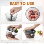 Ibergrif M501 Manual Food Chopper - Easy Onion Cutter