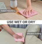 UPSTAR Reusable Microfiber Cleaning Cloths - 50 Pack