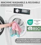 UPSTAR Reusable Microfiber Cleaning Cloths - 50 Pack