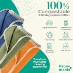 Naturemania 24-Pack Reusable Cotton Paper Towels