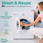 Naturemania 24-Pack Reusable Cotton Paper Towels