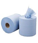 12 Blue 2-Ply Centerfeed Paper Towel Rolls