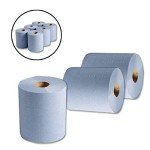 12 Blue 2-Ply Centerfeed Paper Towel Rolls