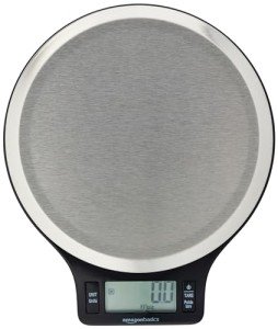 Digital Kitchen Scales with LCD Display - Black & Steel