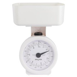 Salter Mini Analog Kitchen Scale with Detachable Bowl
