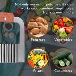 Stainless Steel Wavy Cutter with Wooden Handle