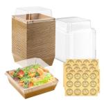 50 Pcs Clear Lid Cake Slice Boxes