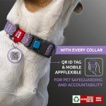 WAUDOG Eco-Friendly Reflective Dog Collar with ID Tag