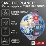 WAUDOG Eco-Friendly Reflective Dog Collar with ID Tag