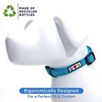 Eco-Friendly Reflective Dog Collar - Teal Wave