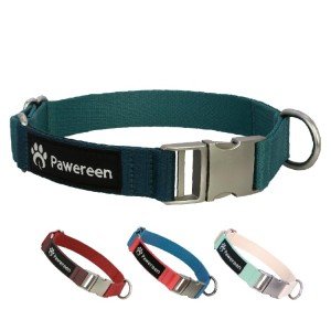 Eco-Friendly Adjustable Dog Collar - Dark Sea Size S
