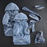 Adjustable Camo-Navy Dog Collar for All Breeds