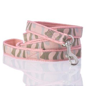 Camo-Pink 7 Ft. Recycled Ribbon Dog Leash