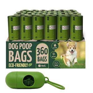 Biodegradable Dog Poop Bags with Holder - 360 Count