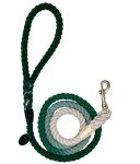 Green Ombre Cotton Rope Dog Leash - 5FT