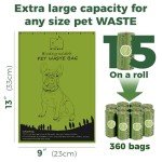 Biodegradable Scented Dog Poop Bags - 360 Count