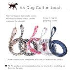 Organic Cotton Dog Leash with Brass Hardware 6FT