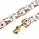Organic Cotton Dog Leash with Brass Hardware - 6FT