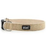 Eco-Friendly Hemp Dog Collar - Khaki, XS