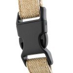 Eco-Friendly Hemp Dog Collar - Khaki, XS