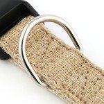 Eco-Friendly Hemp Dog Collar - Khaki, XS