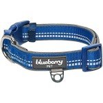 Navy Blueberry Pet Reflective Dog Collar for Medium Dogs