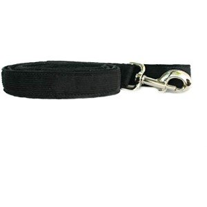 Hemp Corduroy Dog Leash - 6 ft Black