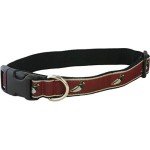 Hemp Dog Collar for Hunting & Fishing - Crimson
