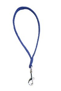 Good Dog Hemp Corduroy Leash - 14 Inch, Blue