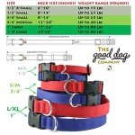 Large Green Hemp Canvas Dog Collar by Good Dog Company