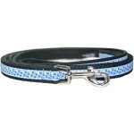 Retro Blue Hemp Dog Leash - 6 Feet Long