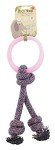 Beco Pets Pink Hoop on Rope for Small Dogs