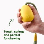 Beco Natural Rubber Egg-Shaped Dog Toy with Rope