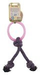 Beco Pets Pink Hoop on Rope for Small Dogs