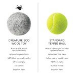 Organic Wool Dog Balls - Eco-Friendly 2-Pack