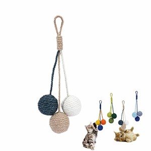 Interactive Sisal Ball Cat Toy for Indoor Fun