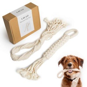 Natural Cotton Rope Toys for Dogs - 2-Pack