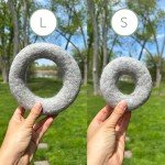 Eco-Friendly Organic Wool Dog Ring Toy