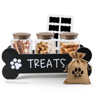 Furry Tails Co Dog Treat Storage Set
