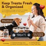 Furry Tails Co Dog Treat Storage Set