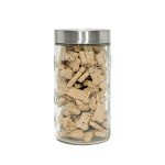 Maxwell Collection Clear Glass Paw Relief Canister