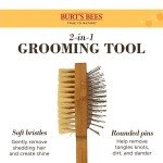 Burt's Bees Double-Sided Dog Brush for Shedding
