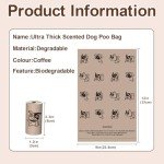 Coffee-Scented Biodegradable Dog Poop Bags – 120 Count