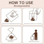 Coffee-Scented Biodegradable Dog Poop Bags – 120 Count