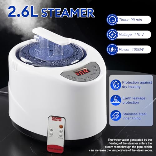 Portable Sauna Tent with Steamer and Remote Control