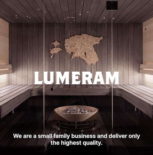 LUMERAM Durable Aluminum Sauna Thermometer with Large Numbers