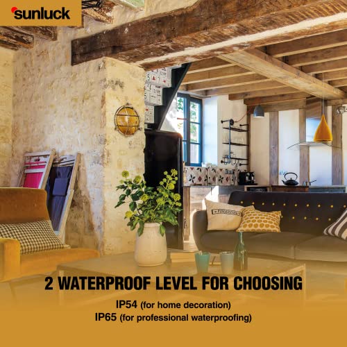 Sunluck Waterproof Brass Nautical Wall Light