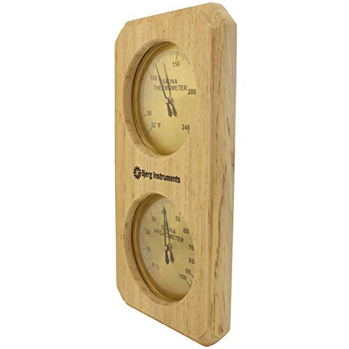 2-in-1 Sauna Thermometer and Hygrometer for Indoor Use