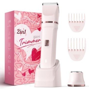 Painless Bikini Trimmer for Smooth Skin - Pink