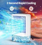 Portable Mini Air Conditioner with Colorful LED Lights